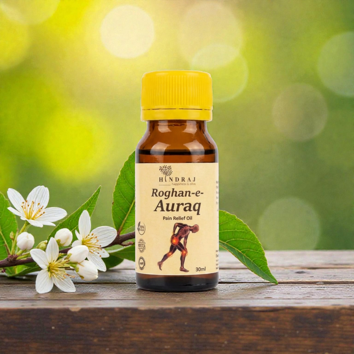 Roghan-e-Auraq Pain Relief Oil by Hindraj – Traditional Unani Formulation